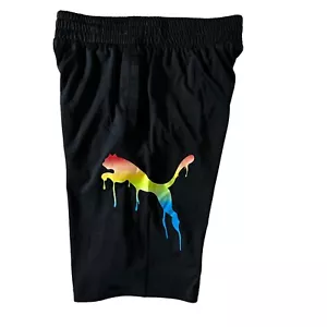 PANTALONES CORTOS PUMA BOYS - ARCO IRIS PESADO TALLA GRANDE 14 16 - FÚTBOL DEPORTIVO BALONCESTO - Imagen 1 de 9