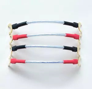 QED Performance XT25 Short 10cm Speaker Cable JUMPER LINKS Spade x 8 - Set of 4 - Picture 1 of 8