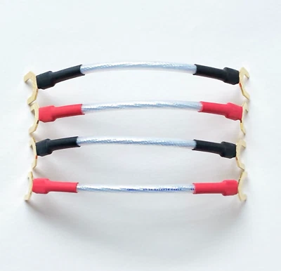 QED Performance XT25 JUMPER LINKS 10cm Speaker Cable Spade x 8 - Set of 4 - Image 1 of 4