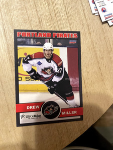 Drew Miller 2007 Portland Pirates Team Card