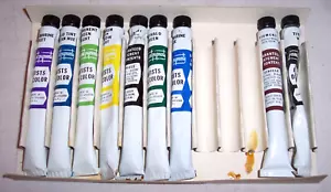 Permanent Pigments oil paint 9 Total .32 fl oz. Each 10ml VARIOUS COLORS - Picture 1 of 1