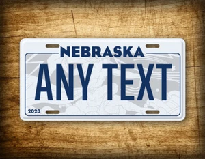 Personalized Nebraska License Plate ANY TEXT 6x12 Custom - Picture 1 of 6