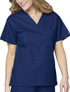 WonderWink WonderWORK Unisex V Neck Top Scrub Top Size Medium - Picture 1 of 1