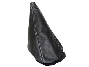 Schaltmanschette Fur Mini Cooper Classic Up To 2000 Leder Naht Weiss - Bild 1 von 6