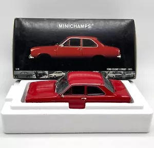 Minichamps Ford Escort I Street Sportcoupe 1971 estremamente raro!, IMBALLO ORIGINALE, 1:18, D004 - Foto 1 di 12