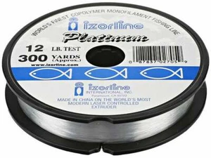 Izorline Platinum Co-Polymer Monofilament Fishing Line - 300Yd Spool Clear - Picture 1 of 1