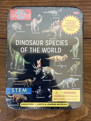 Dinosaur Species of World T.S.Shure Educational Magnets STEM NEW Factory Sealed - Image 1 of 2