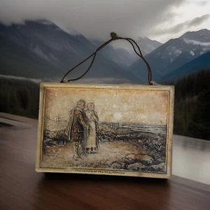 Placa Ivorex vintage años 30 colgante de pared El regreso del Mayflower A-60 - Imagen 1 de 10