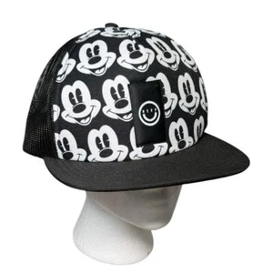 Neff x Disney Mickey Mouse Authentic Cap Black White Adjustable Snapback Hat OS - Picture 1 of 8