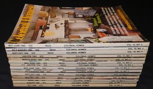 LOT of 14 Past Issues of Colonial Homes Magazine 1984 to 1987 1985 1986 - Imagen 1 de 3