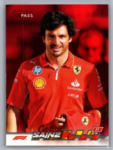 2024 Topps Paddock Pass Formula 1 - Carlos Sainz #4 Red Foil - Picture 1 of 2