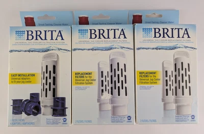 Brita Universal Jug Cooler Replacement Filters - 5 Filters & 1 Set of Adapters - Image 1 of 3