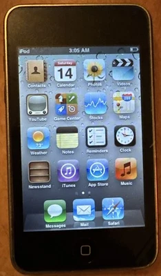 iPod touch 3rd Gen 32GB Black A1318 Fast Shipping Very Good Used Nice 3 - Image 1 of 2