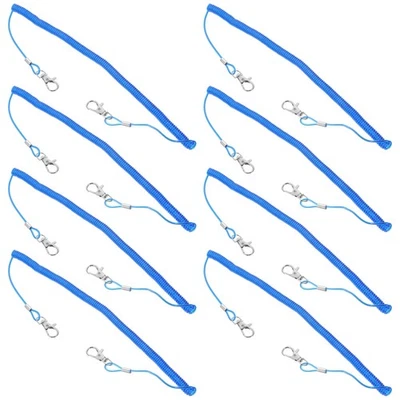  8 Pezzi Cordino Avvolto Filo Pesca Retrattile Corde Elastiche Attrezzi Sicurezza - Immagine 1 di 4