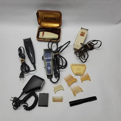 Lote de 5 cortapelos Pet Wahl Sunbeam Schick accesorios PIEZAS O REPARACIÓN Foto 1 de 4