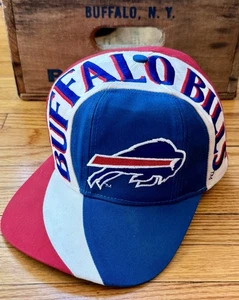 Vintage 90s Buffalo Bills NFL AOP Adjustable Snapback Hat Cap Deadstock OSFA - Bild 1 von 7