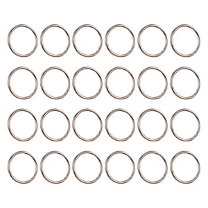 24 Pcs Key Ring Strong Keyring Metal Split Part DIY Keys Attachment - Picture 1 of 12
