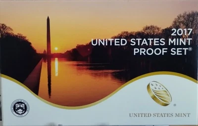 2017 S UNITED STATES MINT PROOF SET WITH COA & BOX 10 COINS. - Image 1 of 4