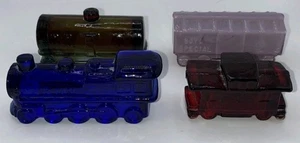 🚂 Boyds Bear Special Glass Train Tank Car 4 Stück Posten KOSTENLOSER VERSAND - Bild 1 von 24