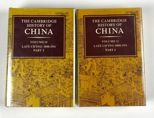 The Cambridge History China Volume 10 & 11 Late Ch'ing 1800–1911 Part 1 & Part 2 - Picture 1 of 17
