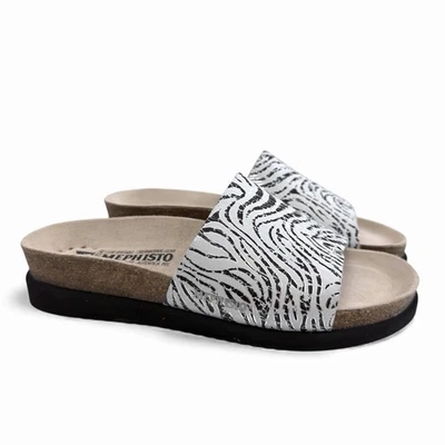 Sandálias Mephisto Hanik Slide Mule em Prata Petra Tamanho 38/EUA 8 - Imagem 1 de 4