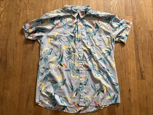 Patagonia Shirt Mens 2XL Hawaiian Parrot Print Button Up Short Sleeve Shirt - Picture 1 of 8