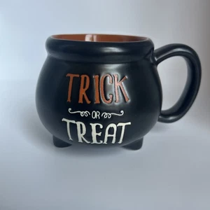 Tazza calderone Hyde and EEK Boutique Halloween gres dolcetto o scherzetto nuova con etichette - Foto 1 di 7