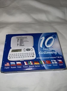 NUOVO ECTACO Traduttore universale ML350 Dizionario 10 lingue - Foto 1 di 5