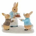 Beatrix Potter Mrs Rabbit With A Christmas Pudding Figurine