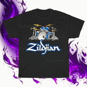 T-shirt americana Zildjian K logo a percussione nuova divertente taglia dalla S alla 5XL - Foto 1 di 5