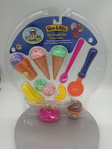 Just Like Home Slice A Rific Set Gelato Banana Split Coni Gioco Cibo Nuovo con scatola - Foto 1 di 2