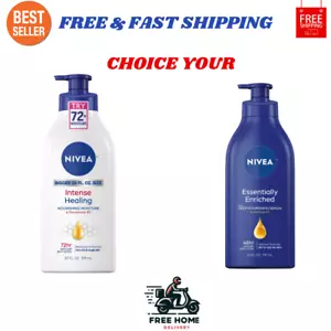 NIVEA Lozione Corpo Guarigione Intensa 72 Ore Idratazione per Pelle Secca a Molto Secca 20 oz - Foto 1 di 15