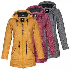 New View Damen Softshell Mantel Jacke Parka Kordeln Print warm gefüttert - Bild 1 von 4