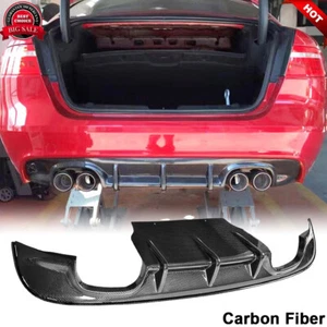 Kit de carrocería de alerón labial difusor parachoques trasero de fibra de carbono para Jaguar XE 2015-2017 - Imagen 1 de 12