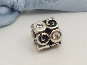Authentic Pandora Sterling Silver Clear CZ Stone Fantasy Charm 790263CZ Retired - Bild 1 von 2