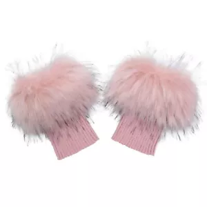 Women Faux Fur Leg Warmers Short Furry Fuzzy Boot Cuffs Toppers Girls Winter ... - Picture 1 of 7