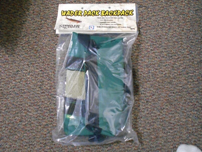 Mochila Completa Angler Wader Pack NUEVA Bolsa de Transporte 16" x 12" x 8" Verde Foto 1 de 4