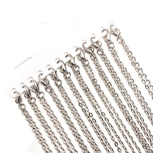 12 or 72 BULK 24 3/8" Antique Silver Chains, Pre-Made Chain, 24 inches-US Seller - Picture 1 of 3