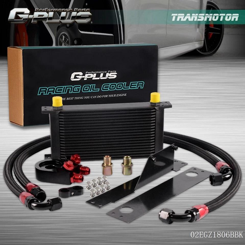 Apto para 01-05 Subaru Impreza WRX/STi 19 filas AN10 enfriador de aceite de motor de aluminio Foto 1 de 4