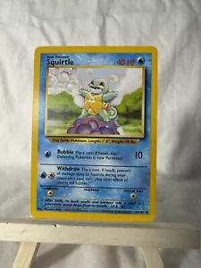 Squirtle 63/102 – 1999 Pokémon Base Set – WOTC – Excellent/Near Mint US Seller - Picture 1 of 2