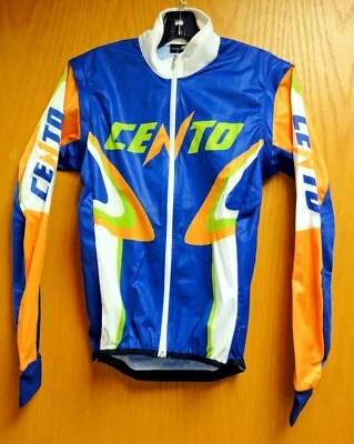 CYCLING WIND JACKET w/ Detachable SleevesÊCENTO ARANCIA Made in Italy by GSG - Image 1 of 2