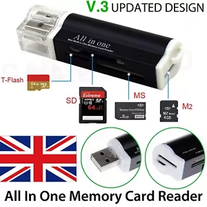 All in One All in 1 USB Speicherkartenleser Adapter für Micro SD MMC SDHC TF M2 - Bild 1 von 7