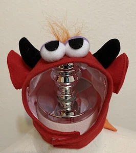 Rubie’s Dog Hat Costume Red Monster with Black Horns & Orange Hair W/ Tail Sz M - Picture 1 of 12