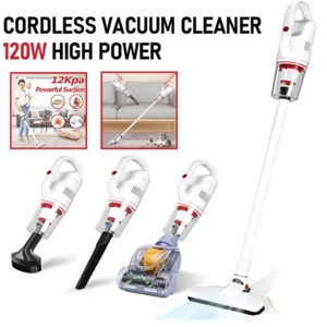 4-IN-1 Cordless Stick Vacuum Cleaner Floor 35 Min Stick Handheld Carpet Pet Hair - Picture 1 of 12