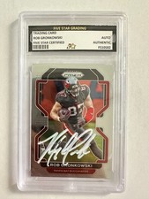ROB GRONKOWSKI Signed 2021 Panini Trading Card Tampa Bay Buccaneers