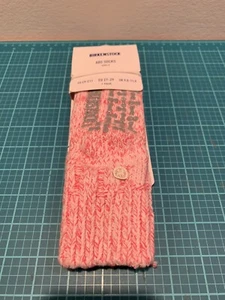 NEW!Birkenstock Girls Twist Home Socks Crystal Pink Abs Sz US C9-C11 (age 3-4.5) - Picture 1 of 3