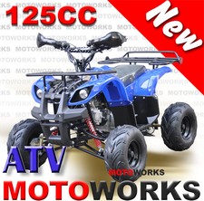 MOTOWORKS 125CC Farm ATV QUAD Bike Dirt Gokart 4 Wheeler Buggy trail blue
