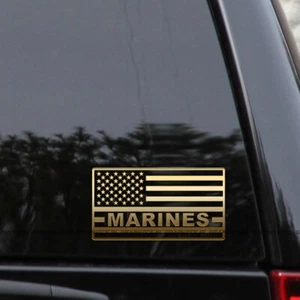 Marines American Flag Vinyl Decal Sticker - Picture 1 of 2