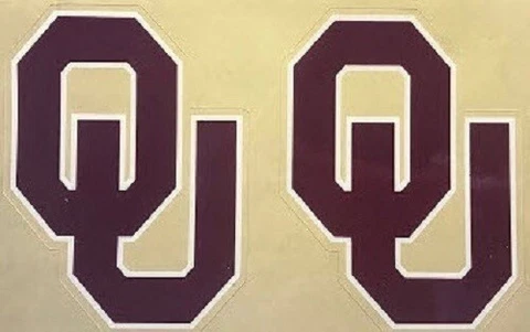 Okaholma SOONERS-----(Sides Only). .Football Helmet DECALS)...... 1 Day Shipping Cover