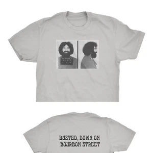 Camiseta Jerry Garcia Mugshot Grateful Dead Bourbon Street Busted Touch of Grey - Imagen 1 de 8